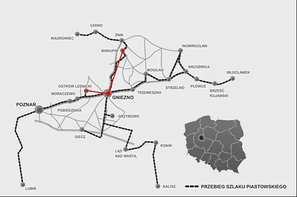 Mapa Stary trakt